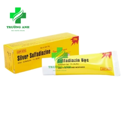 Sulfadiazin bạc - Kem bôi da trị vết thương, vết bỏng hiệu quả (10 tuýp)