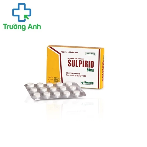Sulpirid 50mg Danapha - Thuốc điều trị chứng lo âu ở người lớn