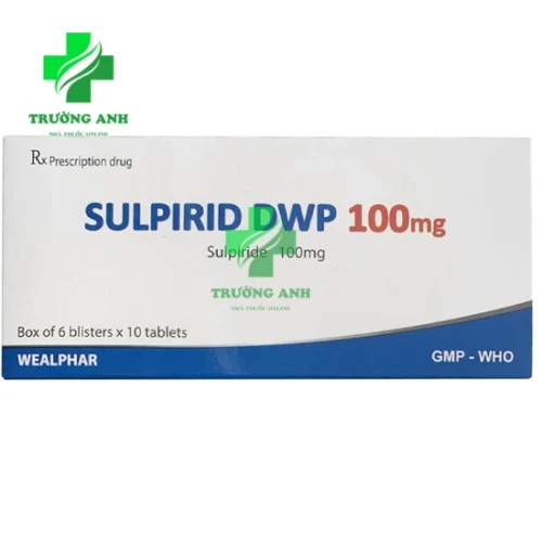Sulpirid DWP 100mg Wealphar - Thuốc điều trị tâm thần phân liệt