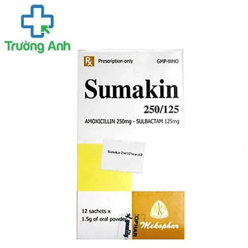 Sumakin 250/125 Mekophar - Điều trị nhiễm khuẩn do vi khuẩn nhạy cảm