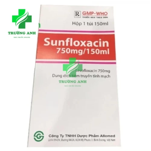 Sunfloxacin 750mg/150ml- Thuốc điều trị nhiễm khuẩn của Sun Garden