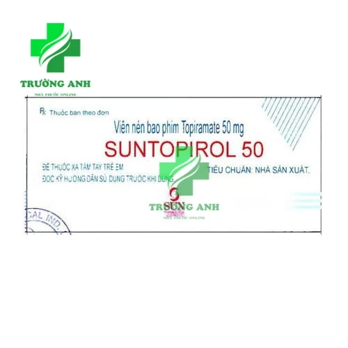 Suntopirol 50 - Thuốc điều trị động kinh, dự phòng đau nửa đầu