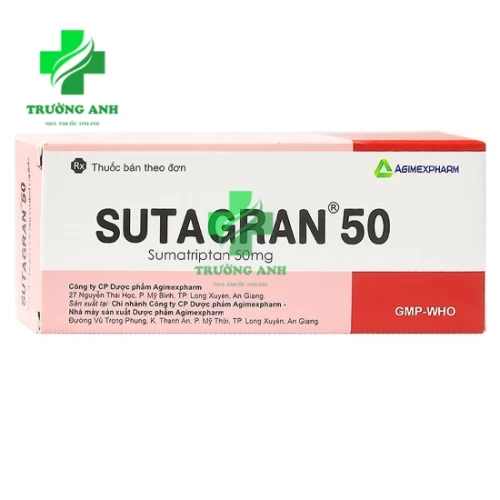 Sutagran 50mg - Điều trị tích cực để cắt ngay cơn đau nửa đầu