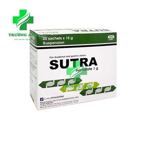 Sutra 1g - Thuốc điều trị loét dạ dày tá tràng hiệu quả của Davipharm