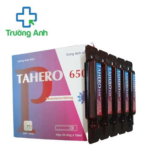Tahero 650 - Thuốc giảm đau, hạ sốt của Phương Đông Pharma
