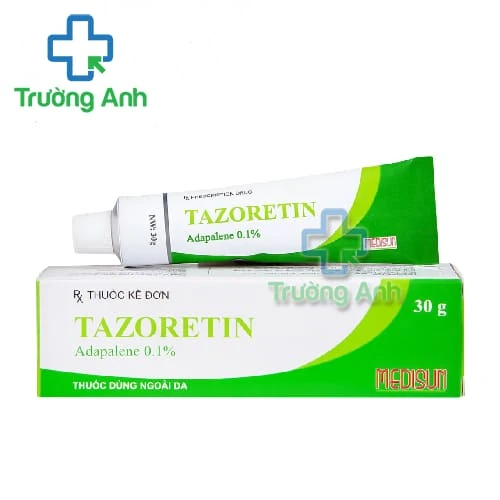 Tazoretin 0,1% Medisun - Thuốc điều trị tại chỗ mụn trứng cá