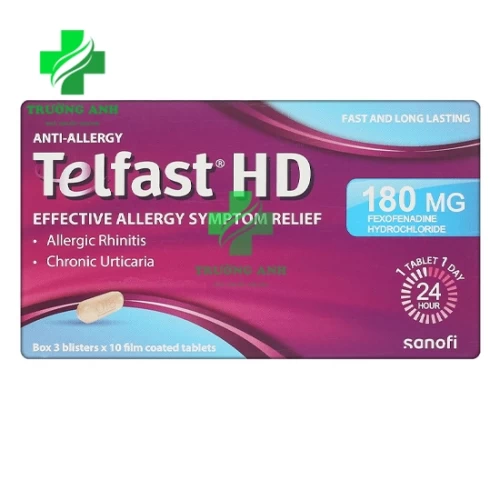 Telfast HD - Điều trị viêm mũi dị ứng, mề đay hiệu quả