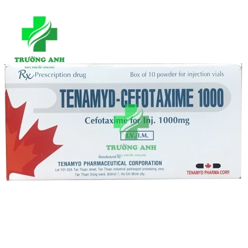 Tenamyd-Cefotaxime 1000 - Thuốc điều trị nhiễm khuẩn