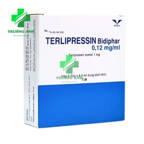 Terlipressin Bidiphar 0,12mg/ml - Thuốc điều trị xuất huyết tiêu hóa