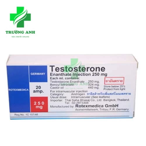 Testosterone 250mg Rotexmedica - Thuốc điều trị ung thư vú