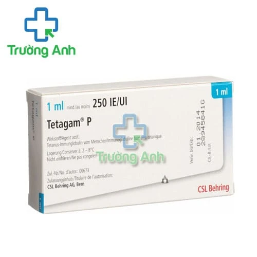 Tetagam P 250UI CSL Behring - Huyết thanh phòng và điều trị uốn ván