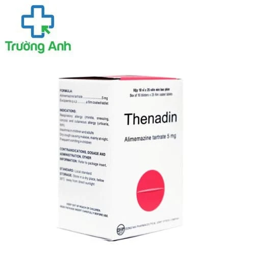 Thenadin - Thuốc điều trị triệu chứng đối với các biểu hiện dị ứng