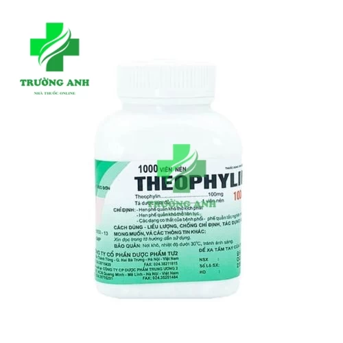 Theophylin 100mg Dopharma - Thuốc điều trị hen phế quản hiệu quả