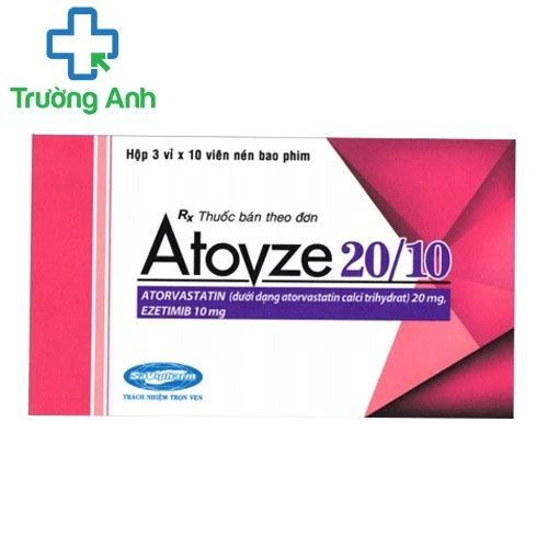 Atovze 20/10 - Thuốc điều trị tăng cholesterol máu của Savi