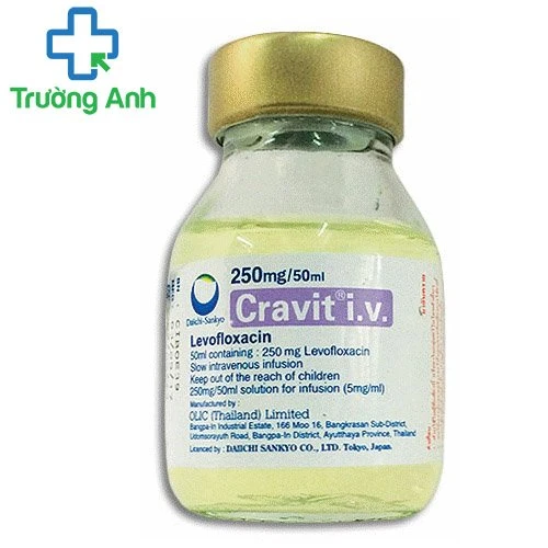 CRAVIT INJ 250MG 50ML - Thuốc điều trị nhiễm khuẩn của Thái Lan