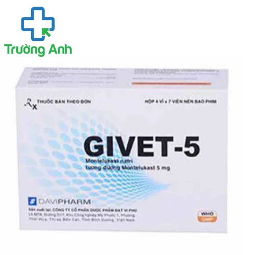 Givet-5 - Thuốc điều trị hen phế quản, viêm mũi dị ứng hiệu quả