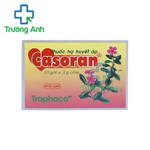 Thuốc hạ huyết áp Casoran Traphaco (Cốm trà) - Giúp ổn định huyết áp