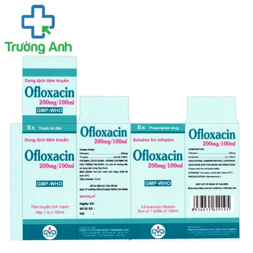 Ofloxacin 200mg/100ml MD Pharco - Thuốc điều trị nhiễm khuẩn