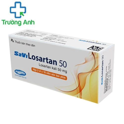 SaVi Losartan 50 - Thuốc điều trị suy tim, tăng huyết áp