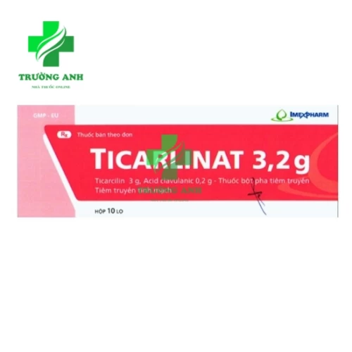 Ticarlinat 3,2g - Thuốc điều trị nhiễm khuẩn hiệu quả