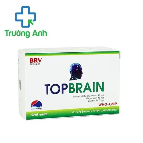 Topbrain 40mg - Giúp tăng cường tuần hoàn não của BV Pharma