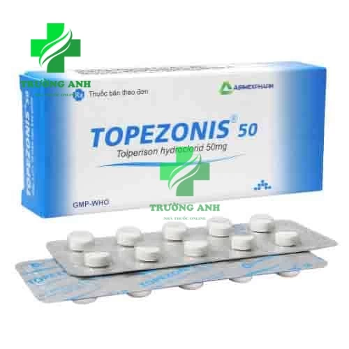 Topezonis 50 - Điều trị triệu chứng co cứng cơ sau đột quỵ