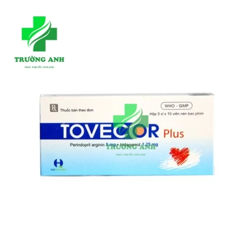 Tovecor plus 5mg/1,25mg - Thuốc điều trị tăng huyết áp của TW2