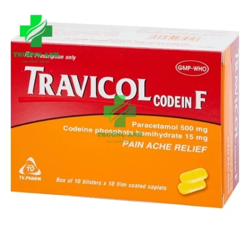 Travicol codein F - Thuốc giảm đau từ nhẹ đến nặng vừa của TV.Pharm