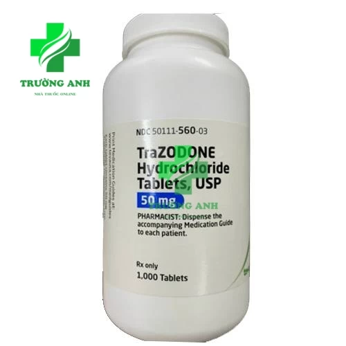 Trazodone Hydrochloride Tablets USP 50mg Teva - Chống trầm cảm