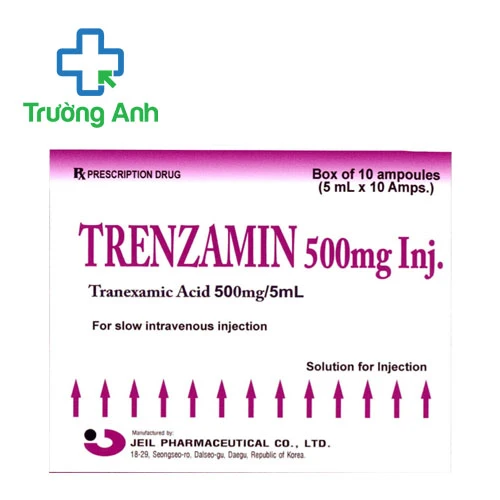 Trenzamin 500mg inj Jeil Pharmaceutical - Thuốc phòng và điều trị xuất huyết