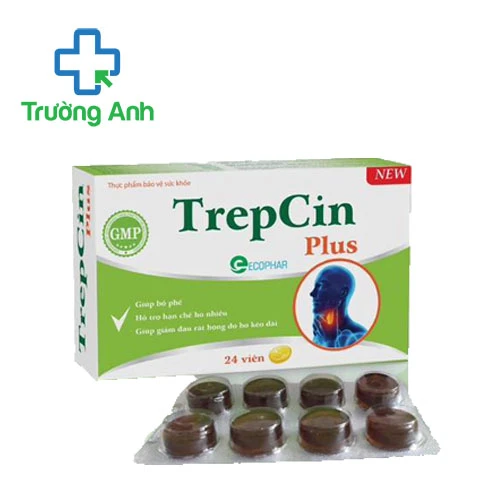 Trepcin Plus Santex - Viên ngậm bổ phế, hỗ trợ hạn chế ho