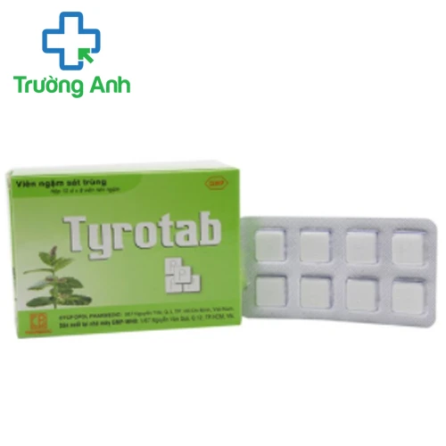 Tyrotab - Thuốc điều trị nhiễm khuẩn tại chỗ ở miệng và họng