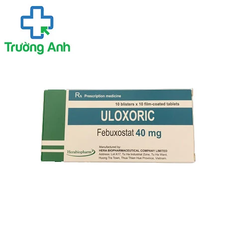 Uloxoric 40mg - Thuốc điều trị tăng acid uric máu của Hera