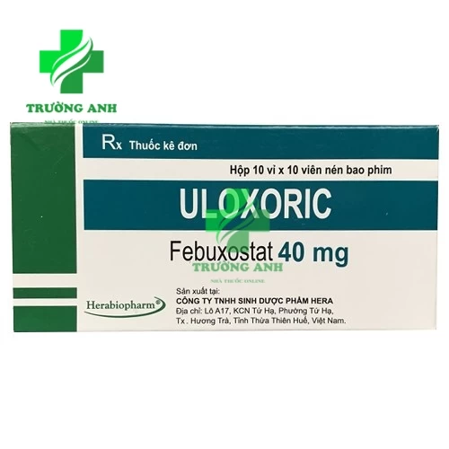 Uloxoric 40mg - Thuốc điều trị tăng acid uric máu của Hera