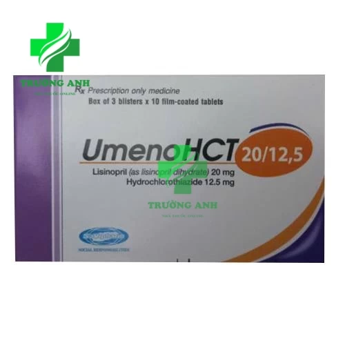 UmenoHCT 20/12,5 - Thuốc điều trị tăng huyết áp hiệu quả