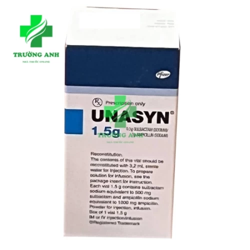 Unasyn 1g/0,5g - Thuốc kháng sinh dùng điều trị nhiễm khuẩn của Italy