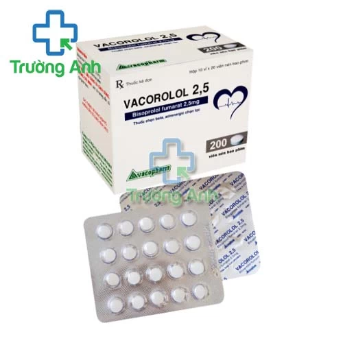 Vacorolol 2,5 Vacopharm - Thuốc điều trị tăng huyết áp