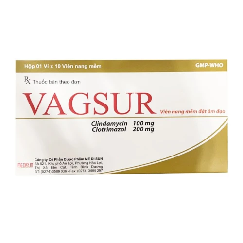 Vagsur - Thuốc đặt điều trị nấm âm đạo hiệu quả