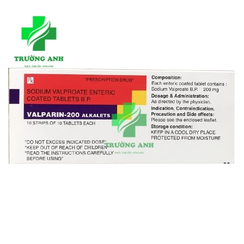 Valparin 200mg- Thuốc điều trị động kinh hiệu quả của Ấn Độ