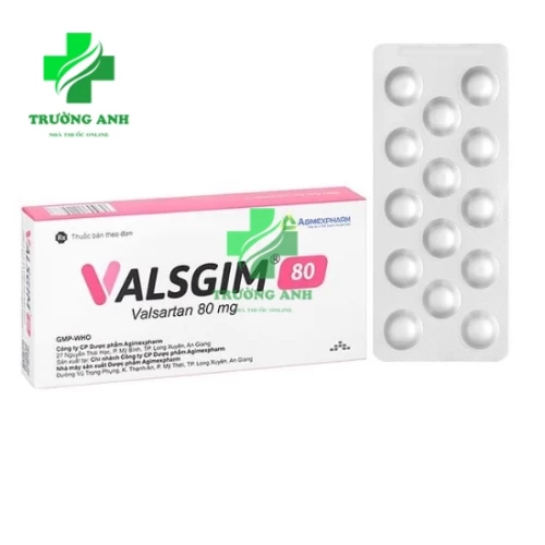 VALSGIM 80 - Điều trị tăng huyết áp, suy tim của Agimexpharm