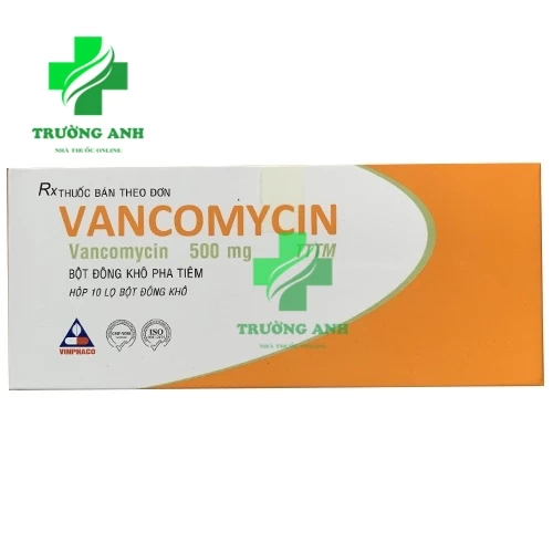 Vancomycin 500mg Vinphaco - Thuốc điều trị nhiễm khuẩn hiệu quả