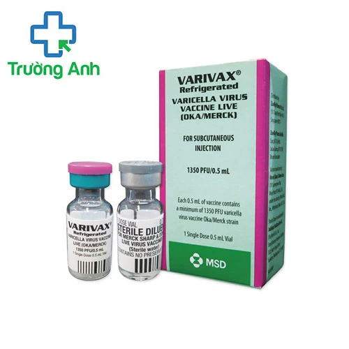 Varivax & Diluent Inj 0.5ml - Phòng bệnh thủy đậu của Hà Lan