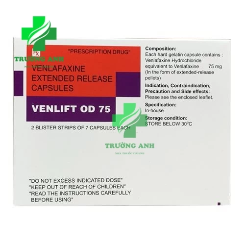 Venlift OD 75 - Điều trị trầm cảm và lo âu căng thẳng của Ấn Độ