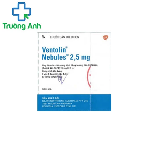 Ventolin Nebules 2.5mg/ 2.5ml - Điều trị bệnh hen suyễn của Úc