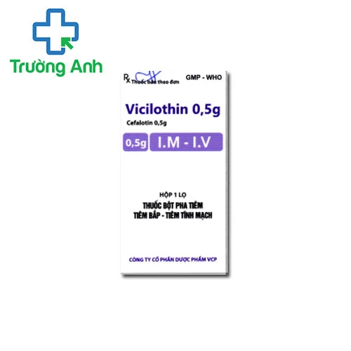 Vicilothin 0,5g - Thuốc điều trị nhiễm trùng hiệu quả của VCP