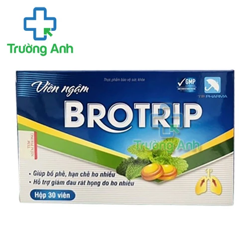 Viên Ngậm Brotrip TP Pharma - Giúp bổ phế, hỗ trợ hạn chế ho nhiều