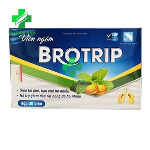 Viên Ngậm Brotrip TP Pharma - Giúp bổ phế, hỗ trợ hạn chế ho nhiều