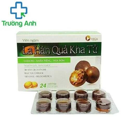 Viên ngậm La hán quả kha tử Vega - Hỗ trợ làm giảm ho