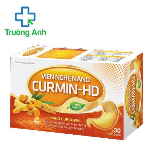 Viên nghệ Nano Curmin-HD - Giúp giảm viêm loét dạ dày, tá tràng