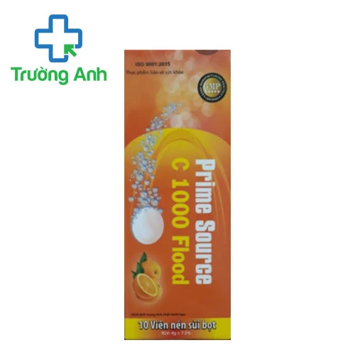 Viên sủi Prime Source C 1000 Flood - Bổ sung vitamin C cho cơ thể khỏe mạnh